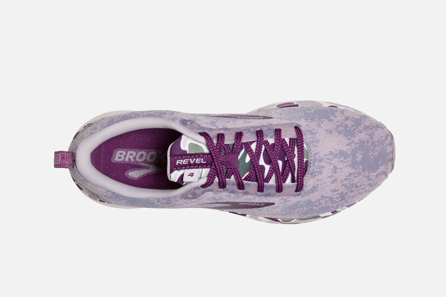 Brooks Israel Revel 4 Road Running Shoes Womens - Purple/White - YAC-809174